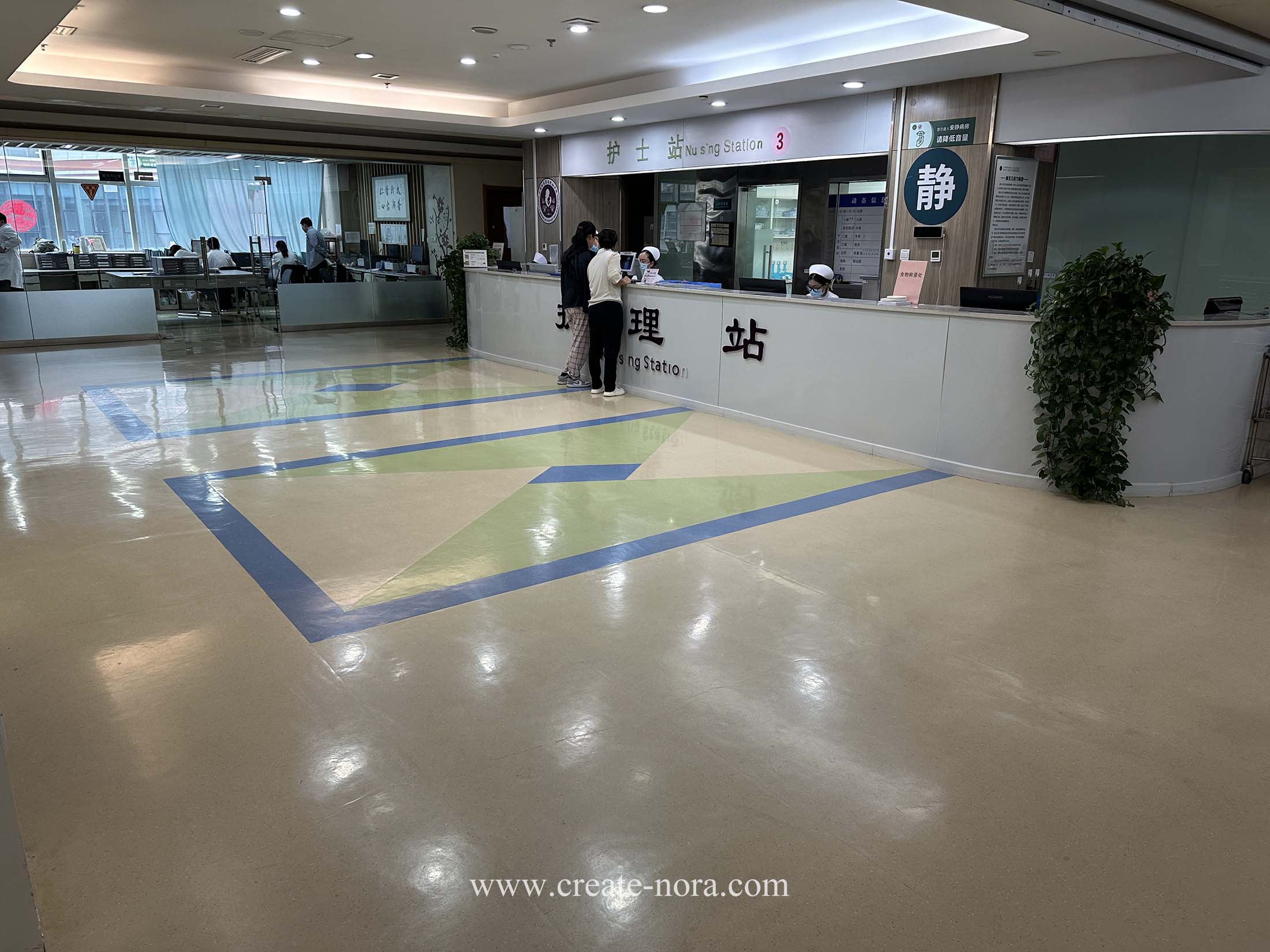 the photo of nora rubber flooring in Shanxi Bethune Hospital 6